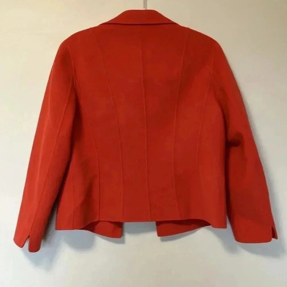 Talbots petites vintage orange 100% wool  jacket - Picture 5 of 5